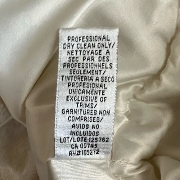 ML Monique Lhuillier x BHLDN Women’s Mallory Jaquard White Strapless Mini Dress - Picture 12 of 14